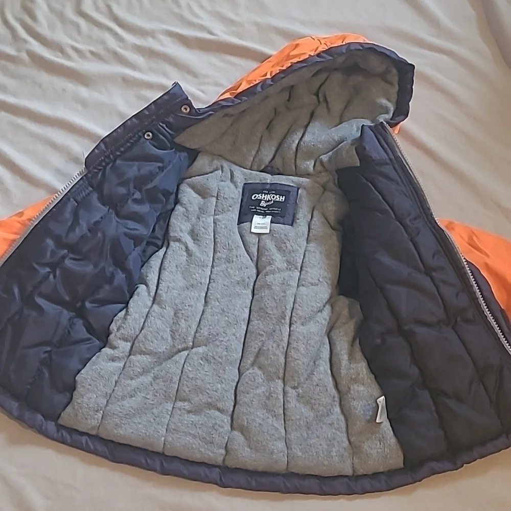Oshkosh B'gosh 24M orange, blue,  gray winter coat